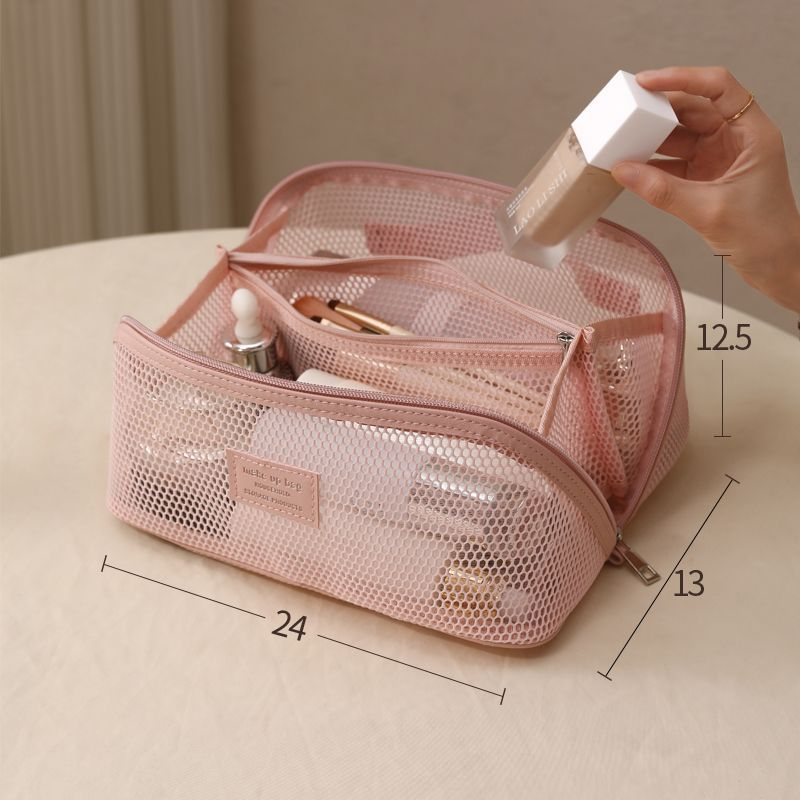 Light Luxury Mesh Travel Makeu - đánh giá và giá Luxury Skincare Items
