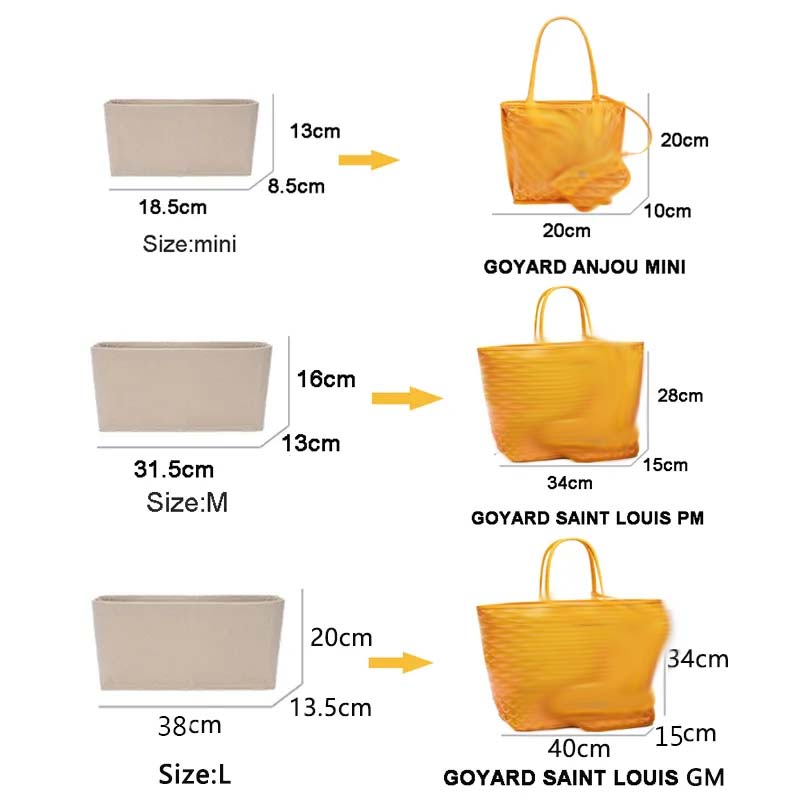 Felt Insert Bag Cosmetic Organ - đánh giá và giá Luxury Skincare Women